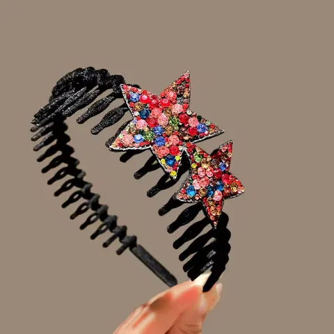 Glitter Rhinestone Stars Sequins Headbands for Women